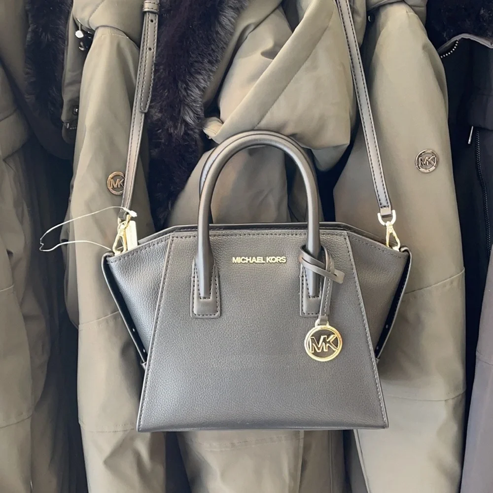 Michael Kors Avril Small Satchel Crossbody Black
